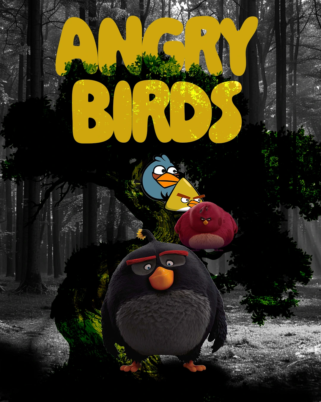 Angry birds movie poster by Anurag palakkal