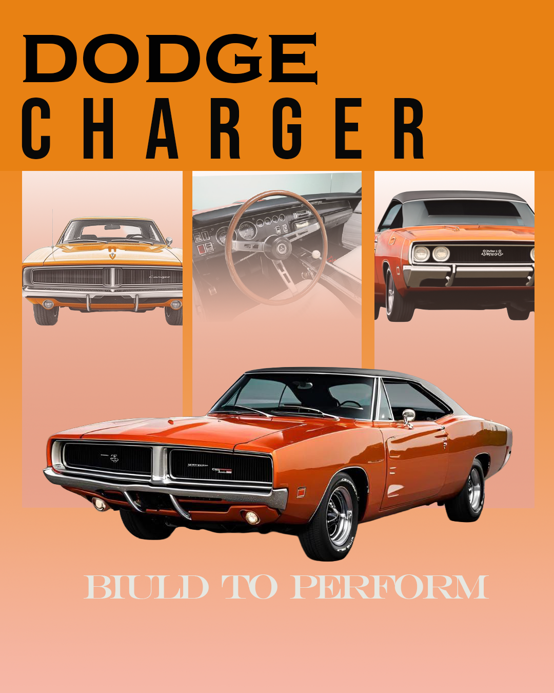 Anurag palakkal graphic designer post for dodge charger