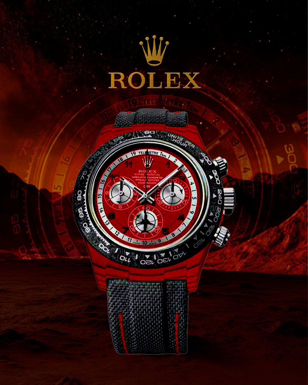 Anurag palakkal poster for Rollex watch using photo shop