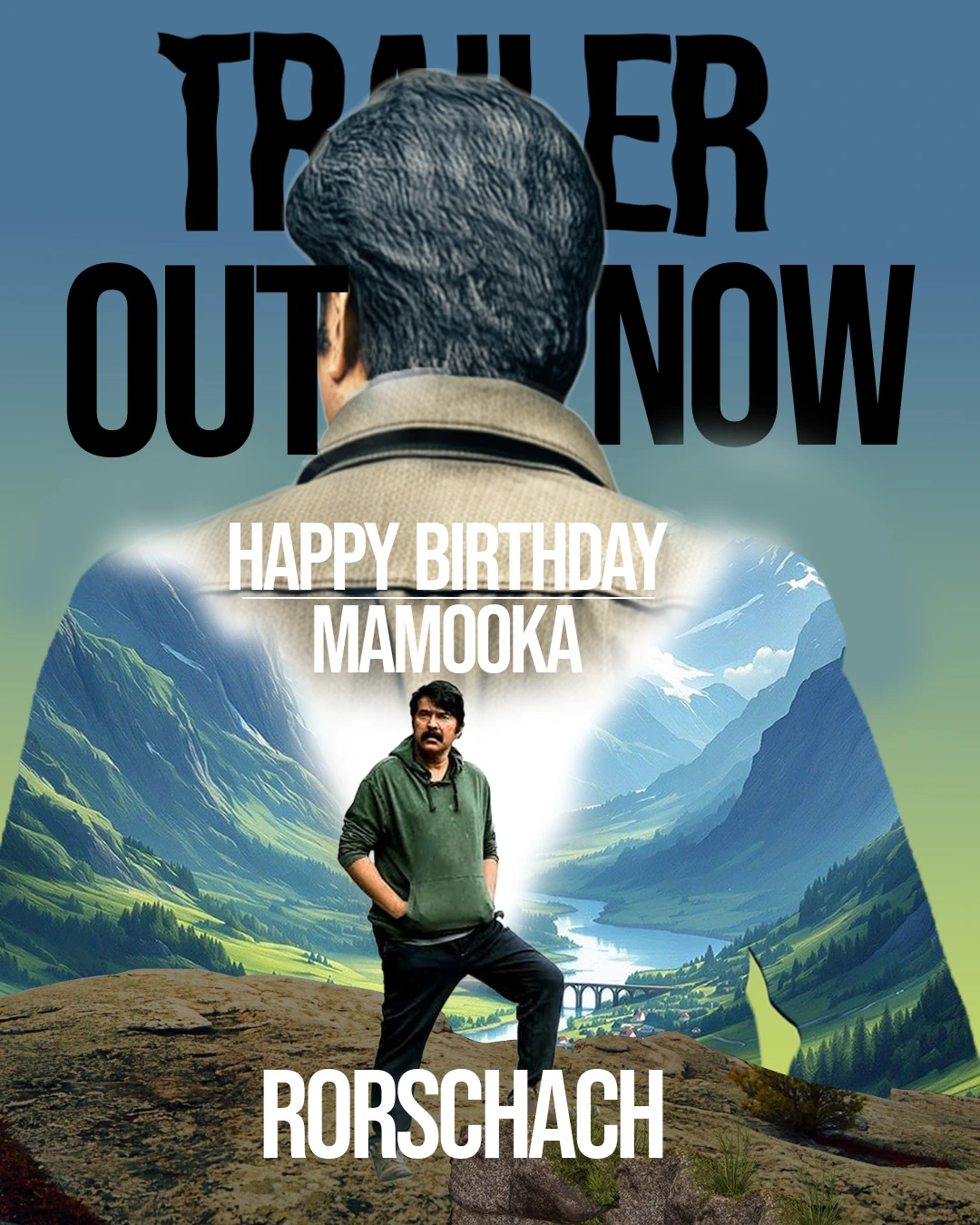 Mamooty movie poster by Anurag palakkal