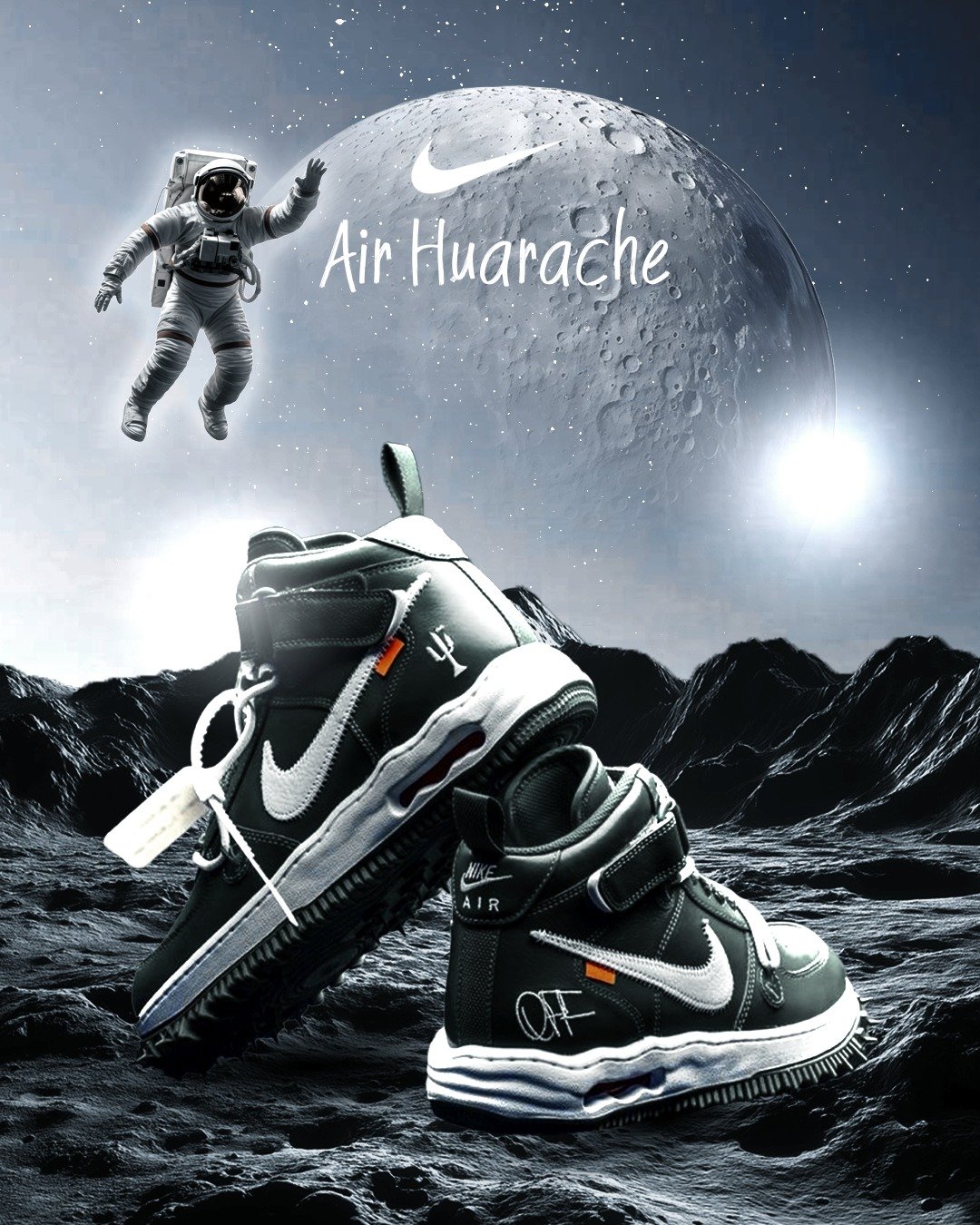 Nike shoe poster by Anurag palakkal