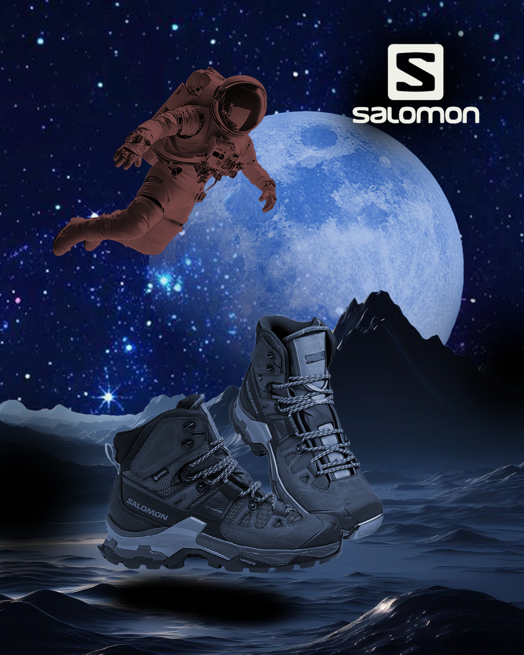 Shoe poster salomon